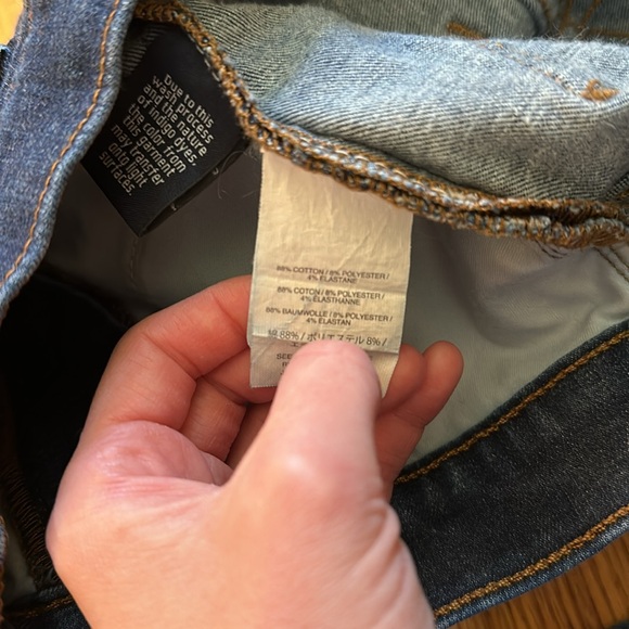 J. Crew Toothpick Skinny Jeans, Dark Wash, Size 26 - Picture 3 of 5